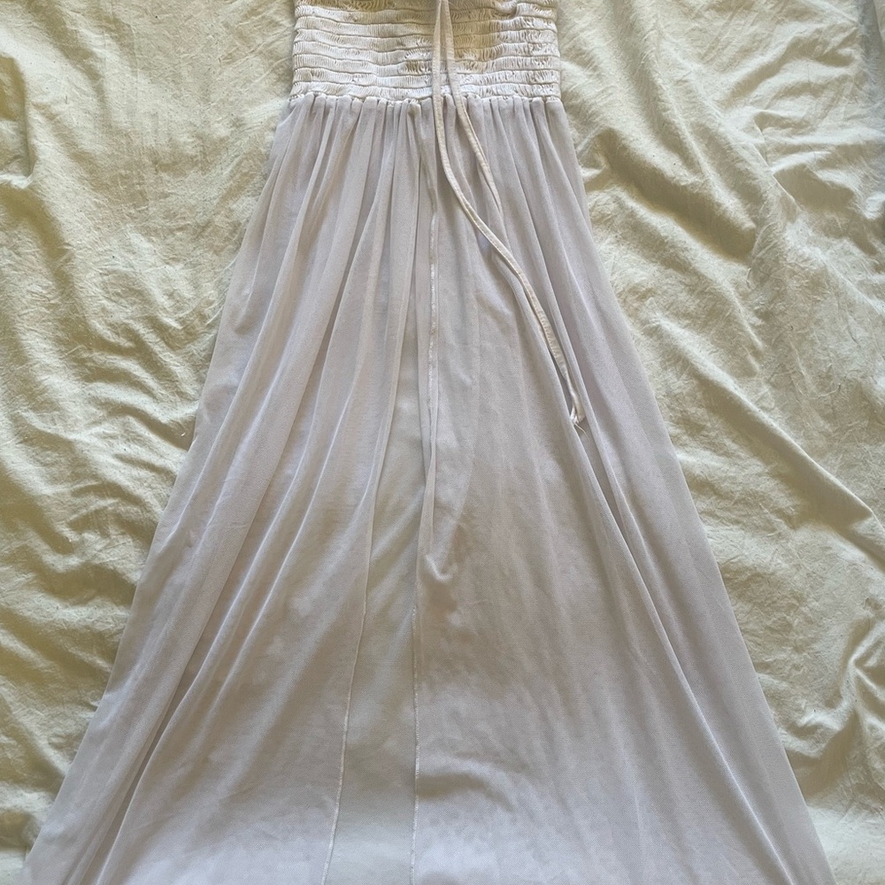 White sheer coverup